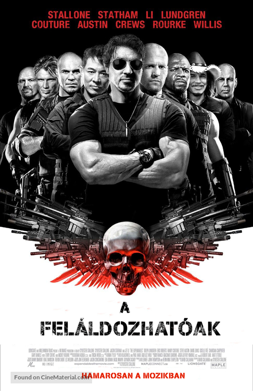 The Expendables - Hungarian Movie Poster