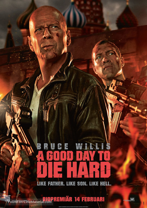 A Good Day to Die Hard - Swedish Movie Poster