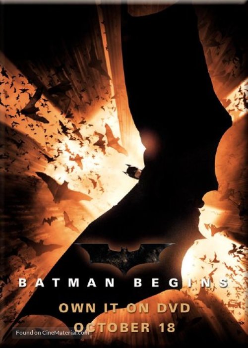 Batman Begins - Video release movie poster