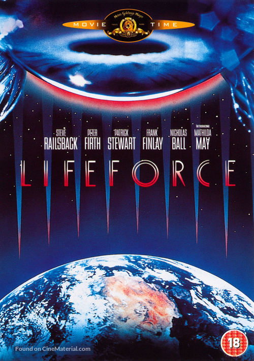 Lifeforce - British DVD movie cover