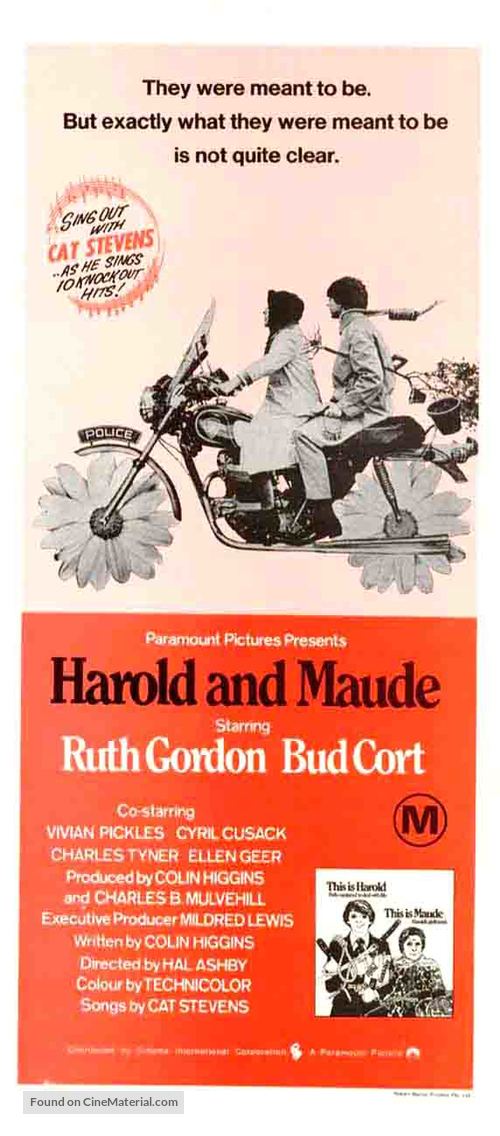 Harold and Maude - Australian Movie Poster