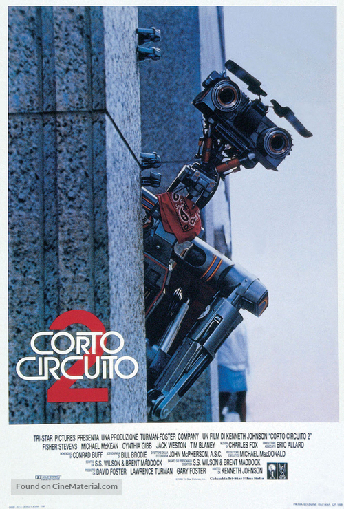 Short Circuit 2 - Italian Movie Poster