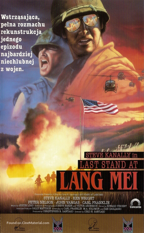 Last Stand at Lang Mei - Polish VHS movie cover