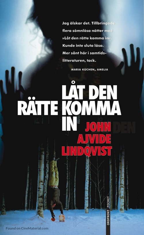 L&aring;t den r&auml;tte komma in - Swedish DVD movie cover