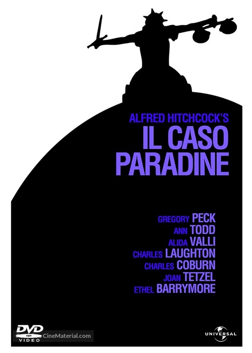 The Paradine Case - Italian DVD movie cover