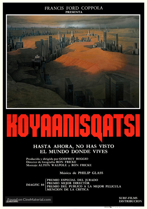 Koyaanisqatsi - Spanish Movie Poster