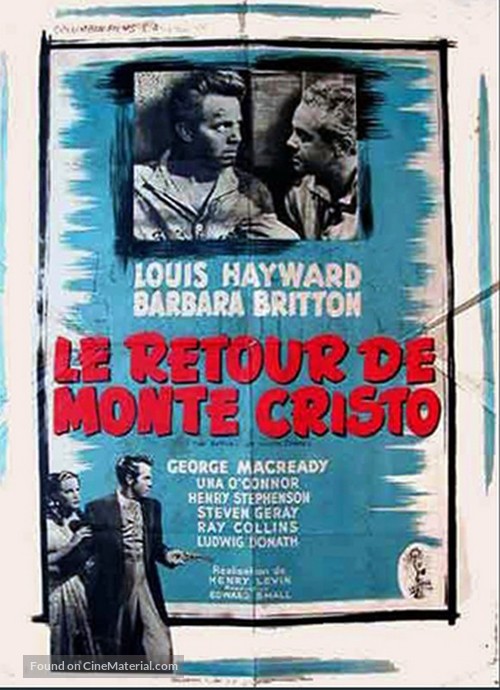 The Return of Monte Cristo - French Movie Poster