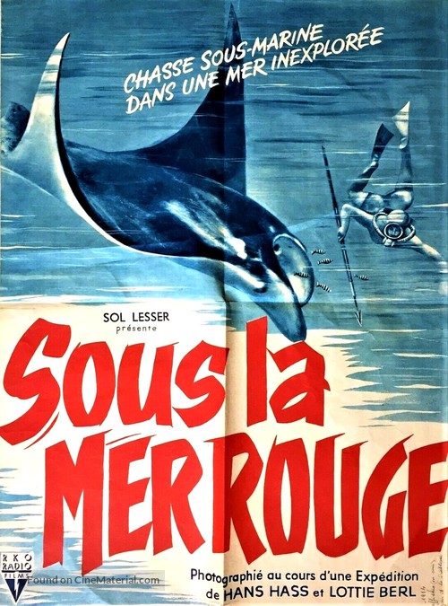 Abenteuer im Roten Meer - French Movie Poster