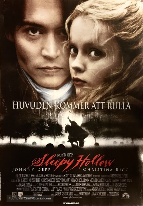 Sleepy Hollow - Swedish Movie Poster