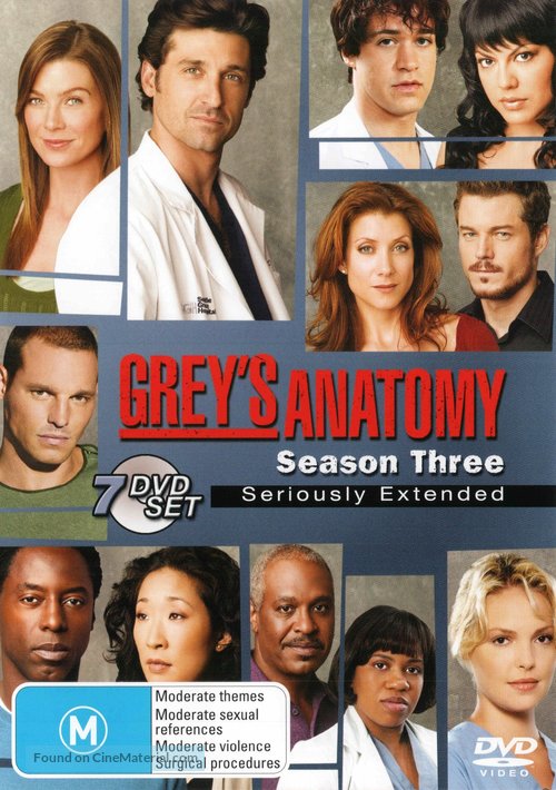 &quot;Grey&#039;s Anatomy&quot; - Australian DVD movie cover