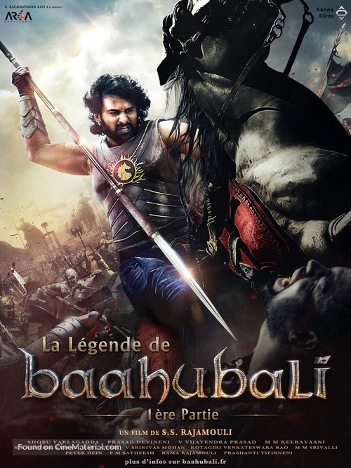 Baahubali: The Beginning - French Movie Poster