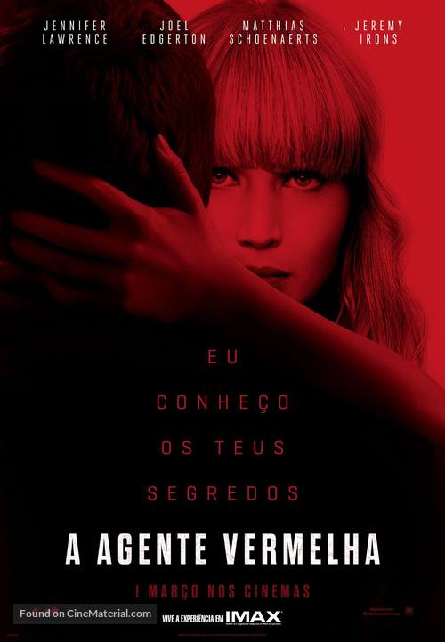 Red Sparrow - Portuguese Movie Poster