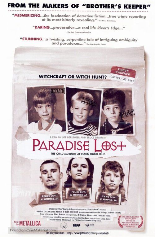 Paradise Lost: The Child Murders at Robin Hood Hills - Movie Poster