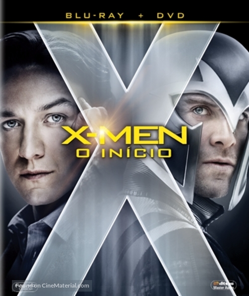 X-Men: First Class - Portuguese Blu-Ray movie cover