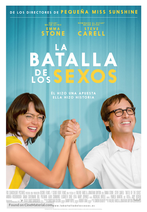 Battle of the Sexes - Spanish Movie Poster