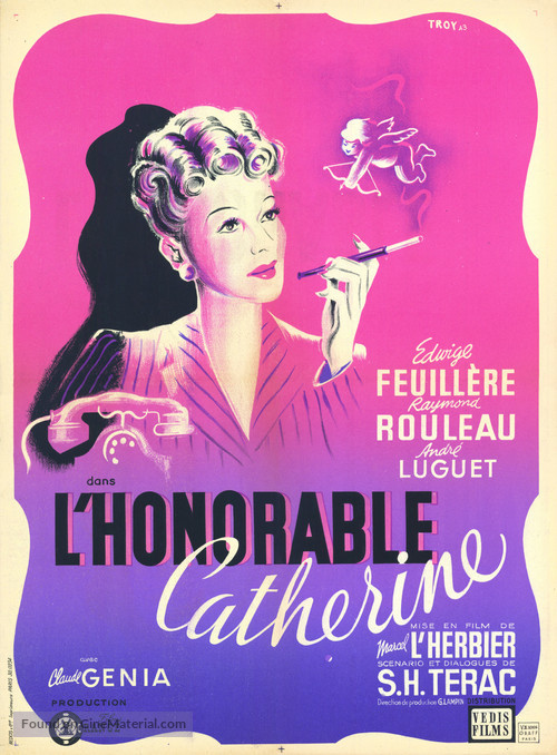 L&#039;honorable Catherine - French Movie Poster