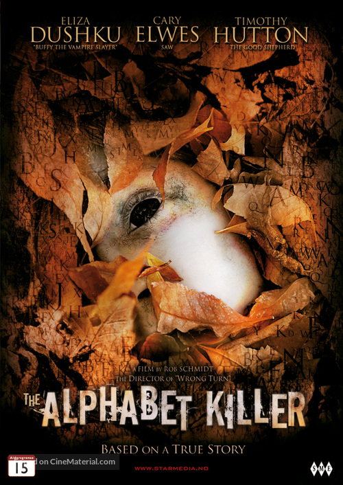 The Alphabet Killer - Norwegian Movie Cover