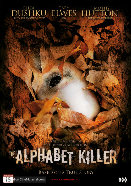 The Alphabet Killer - Norwegian Movie Cover