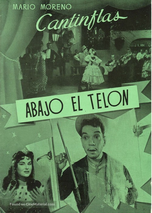 Abajo el tel&oacute;n - Mexican poster