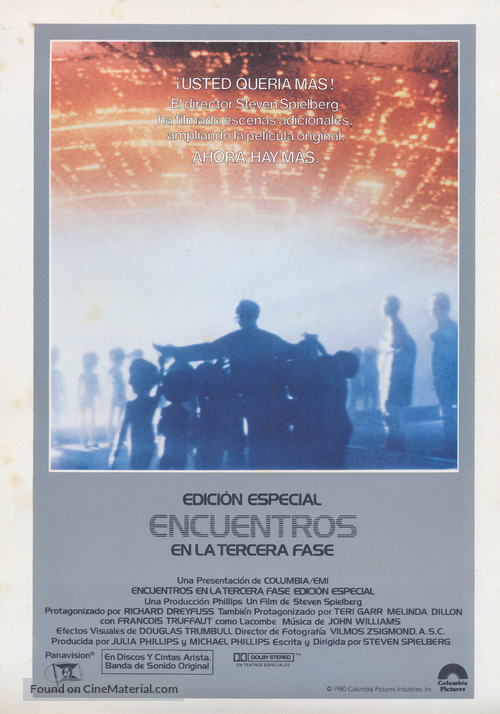 Close Encounters of the Third Kind - Spanish Movie Poster