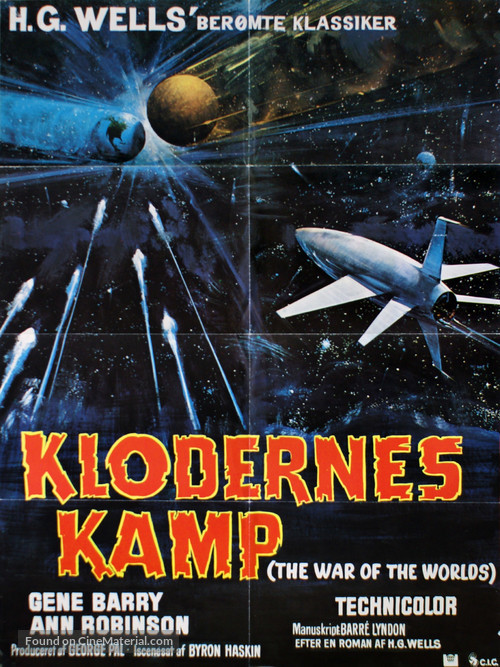 The War of the Worlds - Danish Movie Poster