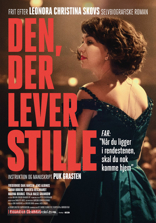 Den, der lever stille - Danish Movie Poster