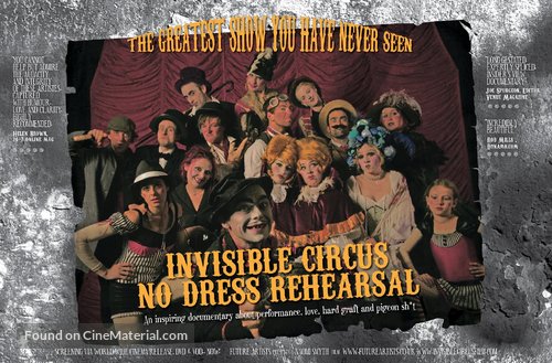 Invisible Circus: No Dress Rehearsal - British Movie Poster