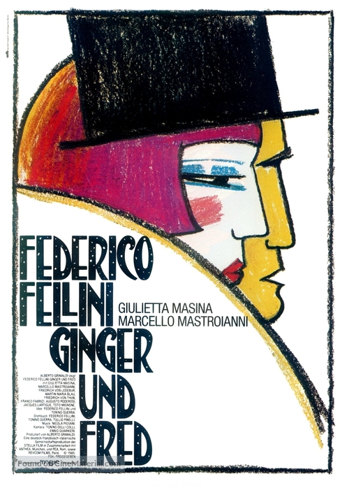 Ginger e Fred - German Movie Poster