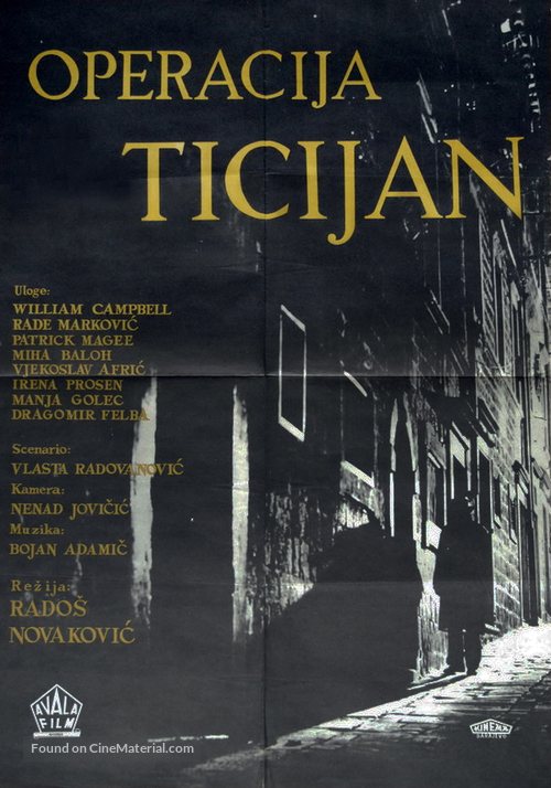Operacija Ticijan - Yugoslav Movie Poster