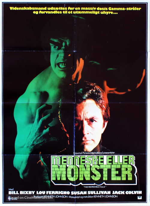 &quot;The Incredible Hulk&quot; - Danish Movie Poster
