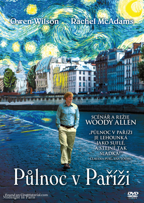 Midnight in Paris - Czech DVD movie cover