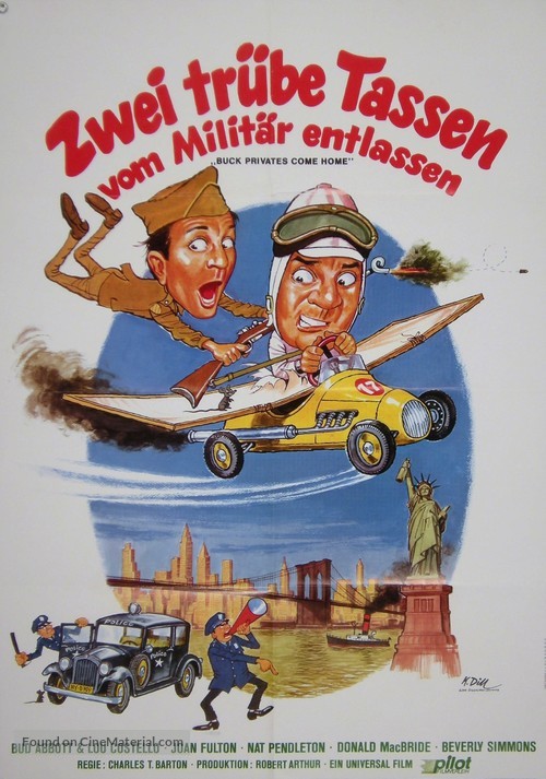 Buck Privates Come Home - German Movie Poster