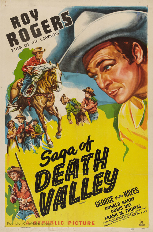 Saga of Death Valley - Re-release movie poster