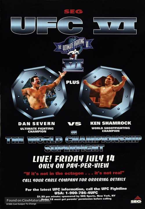 UFC VI: Clash of the Titans - Movie Cover