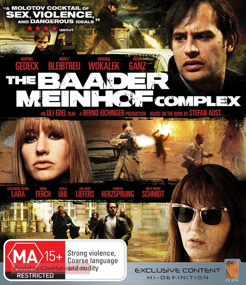 Der Baader Meinhof Komplex - Australian Blu-Ray movie cover