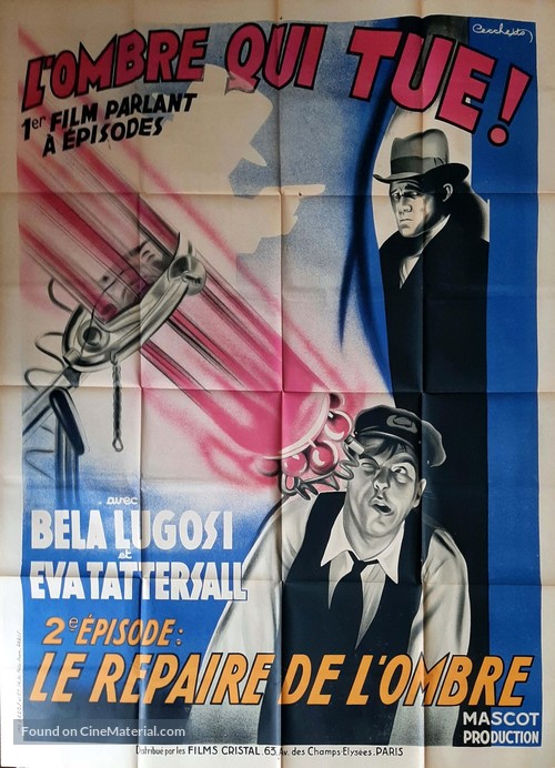 The Whispering Shadow - French Movie Poster