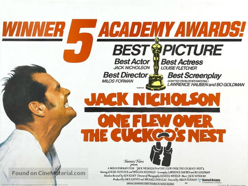 One Flew Over the Cuckoo's Nest - British Movie Poster