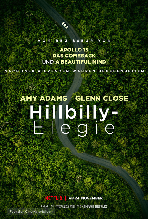 Hillbilly Elegy - German Movie Poster