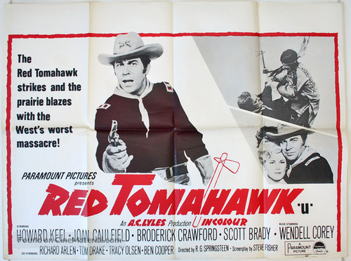Red Tomahawk - British Movie Poster