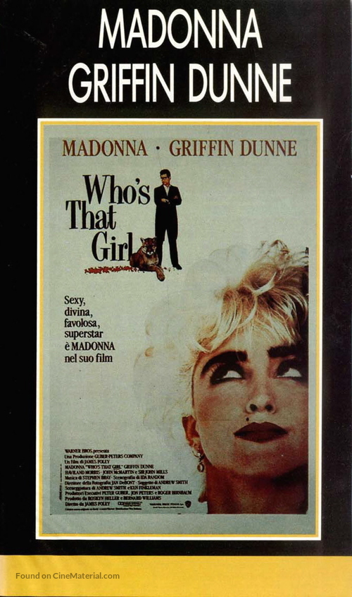 Who&#039;s That Girl? - Italian VHS movie cover