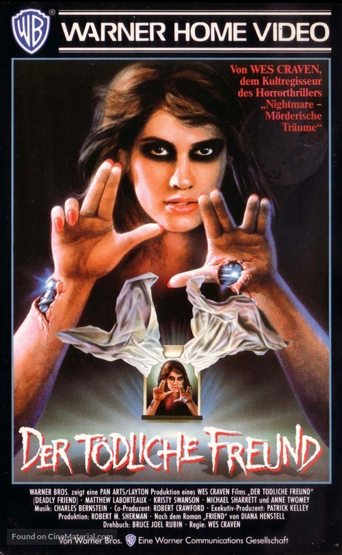 Deadly Friend - German VHS movie cover