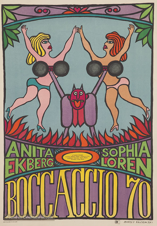 Boccaccio &#039;70 - Polish Movie Poster