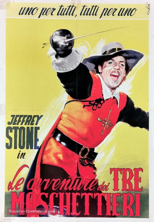 Le avventure dei tre moschettieri - Italian Movie Poster