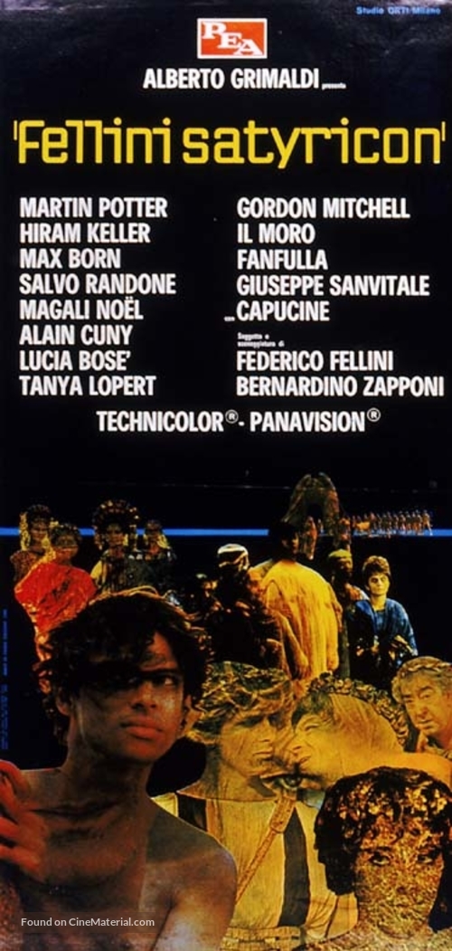 Fellini - Satyricon - Italian Movie Poster
