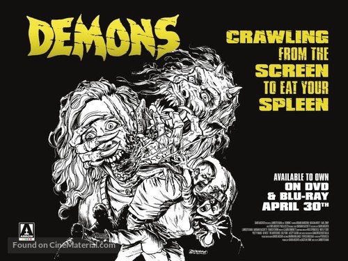 Demoni - British Video release movie poster