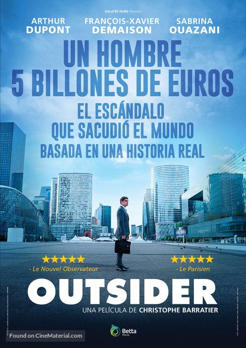 L&#039;Outsider - Spanish Movie Poster