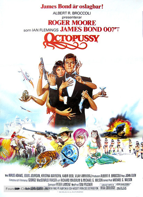 Octopussy - Swedish Movie Poster