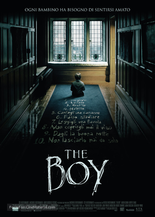 The Boy - Italian Movie Poster