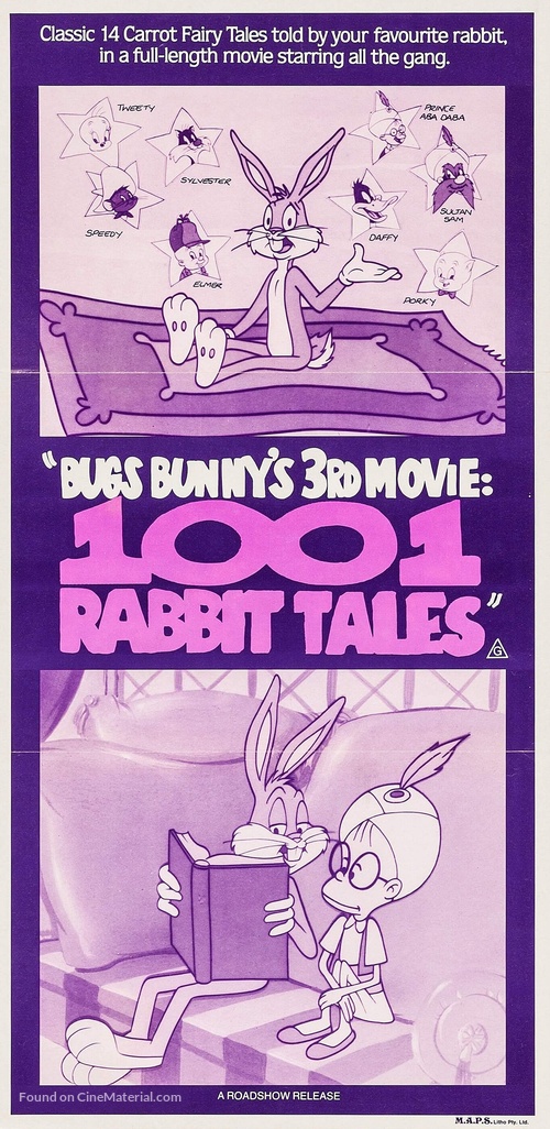 Bugs Bunny&#039;s 3rd Movie: 1001 Rabbit Tales - Australian Movie Poster