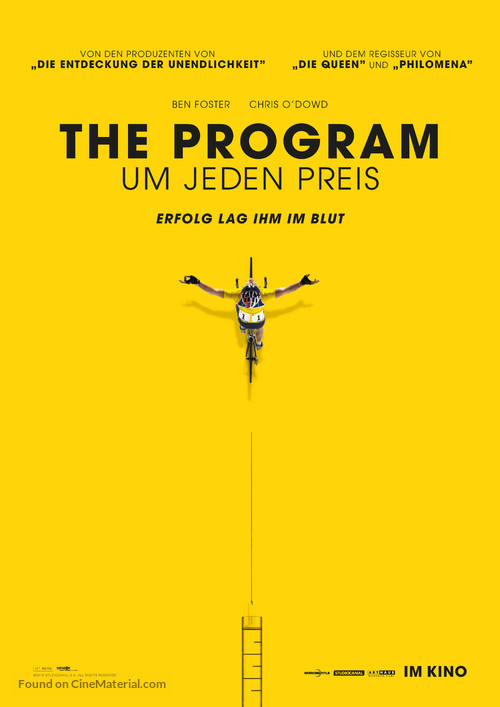 The Program - German Movie Poster